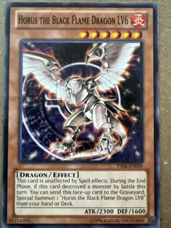 YuGiOh Starter Deck:Kaiba Reloaded - Horus The Black Flame Dragon LV6 YSKR-EN020 - Image 1