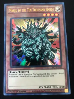 Yugioh - Manju of the Ten Thousand Hands GFP2-EN099 - Near Mint 1st Ed - Image 1