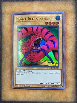 Yugioh Giant Red Seasnake LCKC-EN097 Ultra Rare 1st Ed NM - Image 1