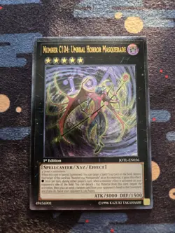 Yu-Gi-Oh Number C104 Umbral Horror Masquerade 1st Edition JOTL-EN056 Ultimate NM - Image 1
