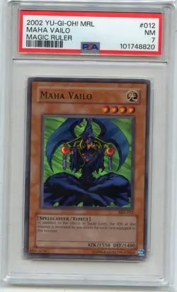 2002 YU-GI-OH! MRL #012 MAHA VAILO, MAGIC RULER - PSA 7 NM (48820) - Image 1