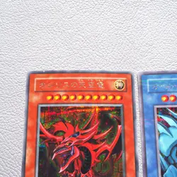 Yu-Gi-Oh Egyptian God Slifer Obelisk Ra G4-01 G4-02 G4-03 3set NM-EX Japan k243 - Image 2