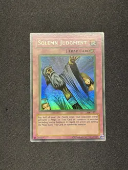 Yugioh Solemn Judgement MRD-127 Unlimited MISPRINT FADED MINT - Image 1