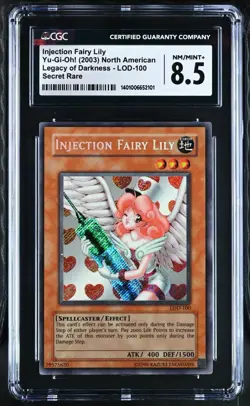 2003 LOD-100 Injection Fairy Lily CGC 8.5 Yugioh Legacy of Darkness NM/MINT+ - Image 1
