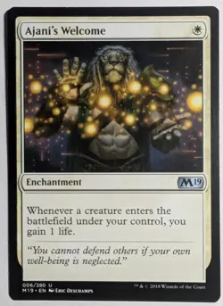Ajani's Welcome x1 M19 Core Set 2019 Magic the Gathering MTG LP/NM - Image 1