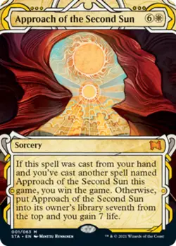 1 x Approach of the Second Sun - Foil Etched - Strixhaven: Mystical Archives - N - Image 1