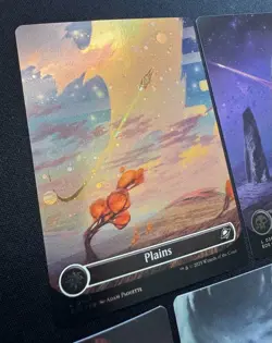 🌈 Galaxy Foil Land Set x5 - Forest Swamp Mtn Plains Island - Edge of Eternities - Image 2