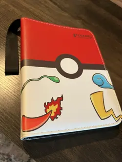 400 Card Binder 4 Pocket Trading Card Album Folder Pokemon TCG Pikachu Pokeball - Image 1