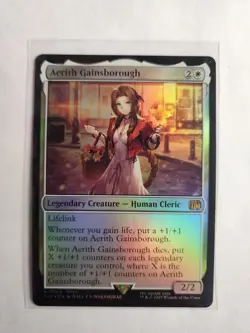 Magic The Gathering Aerith Gainsborough R 0004 Final Fantasy Foil - Image 1