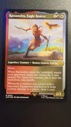 Kassandra, Eagle Bearer (Foil Etched) - Universes Beyond: Assassin's Creed (ACR) - Image 1