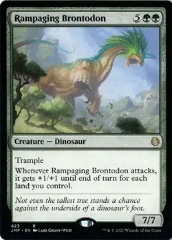 Rampaging Brontodon NM/M* Jumpstart ENGLISH 423 mtg -UnltdCards - Image 1
