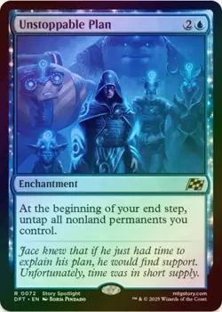 1 x Unstoppable Plan - Foil - Aetherdrift - LP - MTG - Image 1