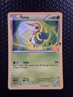 Pokemon TCG Snivy BW01 Promo 25th Anniversary Celebrations Jumbo Card - Image 1