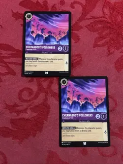 2x Lorcana Inklands - Chernabog's Followers - Creatures of Evil - 36/204 - x2 - Image 1