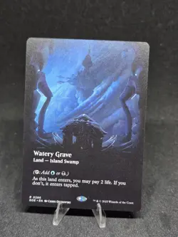 MTG Watery Grave 0286 Edge of Eternities Borderless Full Art Rare NM - Image 1