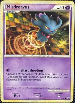 Misdreavus 54/95 Unleashed Regular - Pokemon Card - Image 3