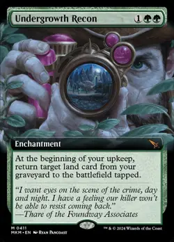 1 x Undergrowth Recon - Foil - Extended Art - Murders at Karlov Manor - NM-Mint - Image 1