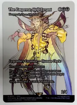 The Emperor, Hell Tyrant FOIL 0011 MTG Final Fantasy NEAR MINT - Image 1