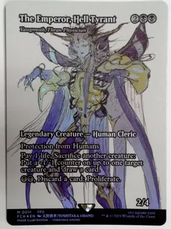 The Emperor, Hell Tyrant FOIL 0011 MTG Final Fantasy NEAR MINT - Image 2