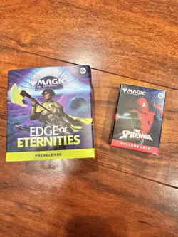Magic The Gathering Edge Of ETERNITIES + Spiderman 2099 Welcome Deck SDCC 2025 - Image 1