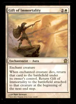 MTG Gift of Immortality LP Light Play Theros [559] - Image 1