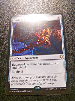 MTG - Basilisk Collar - CLB 300/361 - Battle for Baldur's Gate - Rare - Magic - Image 2