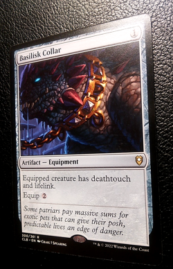 MTG - Basilisk Collar - CLB 300/361 - Battle for Baldur's Gate - Rare - Magic - Image 4