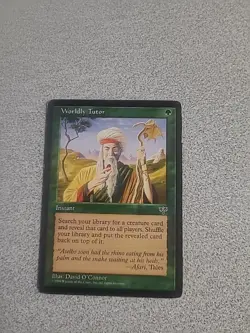 Magic The Gathering Worldly Tutor Mirage Regular Lightly Played - Image 1