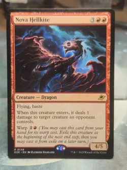 R 0148 Nova Hellkite Edge of Eternities EOE MTG Card Red Dragon Creature - Image 1