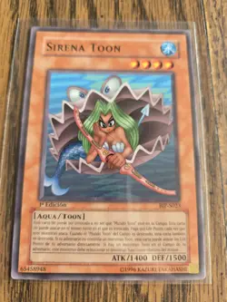 Yu-Gi-Oh Toon Mermaid 1st Edition SPANISH CARD BIP-S023 NM - Image 1
