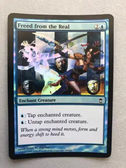 Mtg Carte Magic Saviors of Kamigawa Freed from the Real English FOIL LP - Image 1