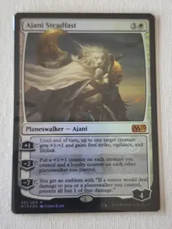 Ajani Steadfast FOIL Magic 2015 M15 MTG NM Mint Planeswalker Mythic - Image 1