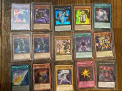 Yugioh Card Lot 1990 2000 78 Cards 65 Holos Rares Super Rares Many 1st Ed. - Image 1