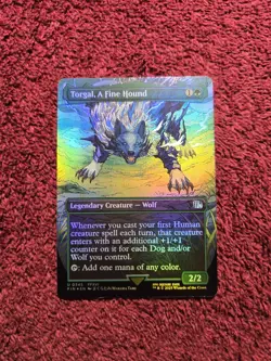 MTG Toegal, A Fine Hound 0345 (Borderless) Final Fantasy Foil - Image 1