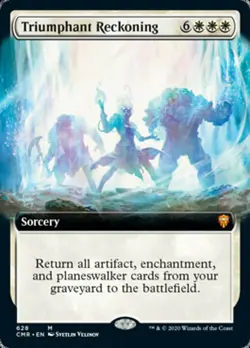 Triumphant Reckoning x1 1x FOIL Extended Art Commander Legends NM MTG - Image 1