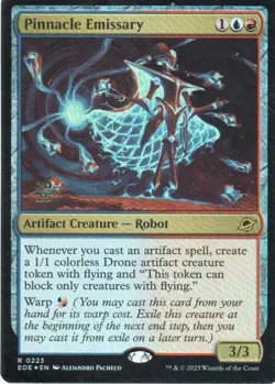 MTG: Edge of Eternities: Prerelease Foil Pinnacle Emissary: LP Condition - Image 1