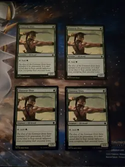 MTG FDN Llanowar Elves Playset x4 NM - Image 1