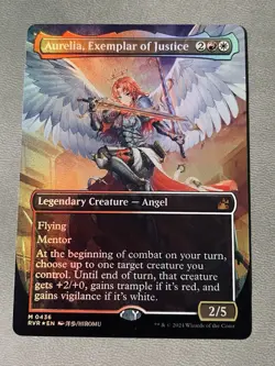 Aurelia, Exemplar of Justice (Anime Borderless) Ravnica Remastered Foil NM - Image 1