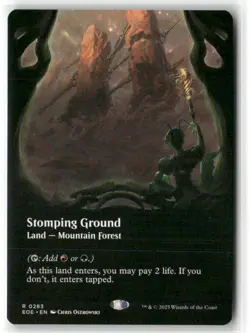 Stomping Ground (Borderless) Edge of Eternities MTG NM MAGIC - Image 1