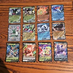 Pokemon Card Lot. Japenese And English. Full Art. Shiny. V. 12 Cards. - Image 1