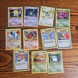 Pokemon Vintage Card Lot. 11 Cards. Nm To Mp Condition. Rocket, Base Set. - Image 1