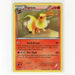 Pokemon TCG Flareon 12/108 BW Dark Explorers Regular Uncommon Card EN-LP 2012 - Image 1