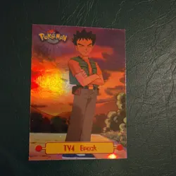TV4 Brock - HOLO - Topps TV Animation Edition Pokemon TCG Card - Image 1