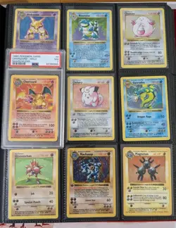 101% Complete SHADOWLESS Master Base Set 103/102 w/ PSA 7 CHARIZARD Pokemon! - Image 1