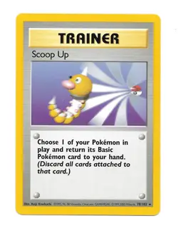 Pokemon Scoop Up Base Set 78/102 Regular TCG Card LP - Image 1