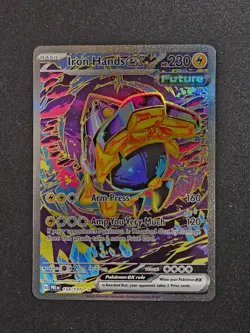 Pokemon TCG Iron Hands EX 154/131 Prismatic Evolutions Special Illustration Rare - Image 1