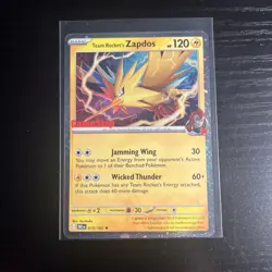 Pokemon Team Rockets Zapdos 070/182 Unsealed GameStop Promo Destined Rivals - Image 1