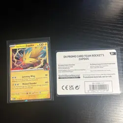Pokemon Team Rockets Zapdos 070/182 Unsealed GameStop Promo Destined Rivals - Image 4