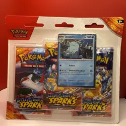 Pokemon TCG- Scarlet Violet Surging Sparks 3 Pack Booster Blister Quagsire New - Image 1