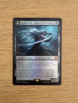Sephiroth Fabled Soldier #115 Final Fantasy Magic the Gathering Foil Card - Image 1